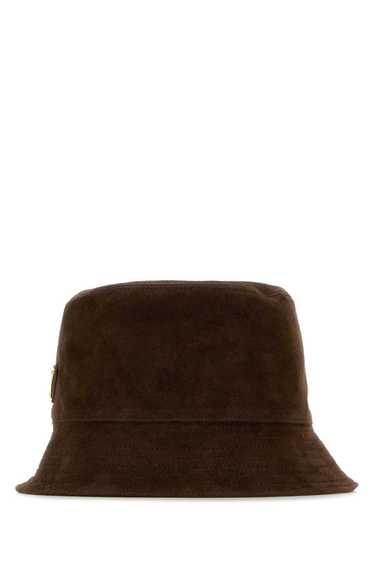 Prada Brown Suede Bucket Hat