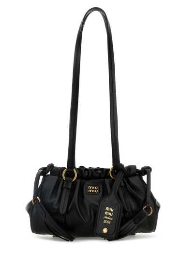 Miu Miu Black Nappa Leather Shoulder Bag