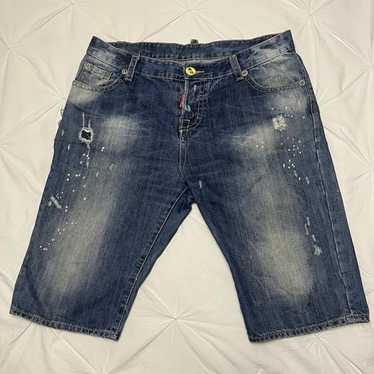 パンツ Dsquared damaged denim jeans jorts DSQUARED 2 Men Pants Damaged Denim Shorts Limited Edition