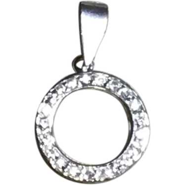 Sterling Silver CZ Pendant Necklace