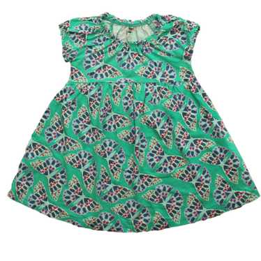 Tea Collection Tea Girls Green | Purple Dress Size