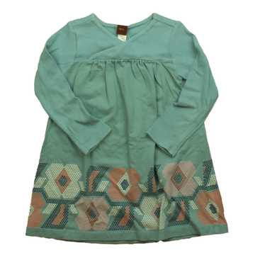 Tea Collection Tea Girls Aqua Dress Size: 3T