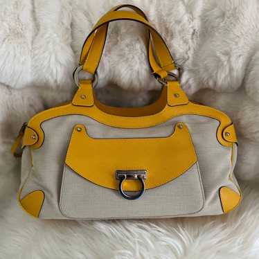 Salvatore Ferragamo Yellow Tote Bag