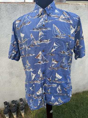 Reyn Spooner Reyn Spooner Blue Hawaiian Print Full