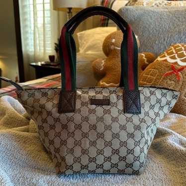 Gucci GG Canvas Sherry Line Tote