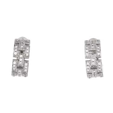 Cartier Maillon Panthere 3 Row Hoop Earrings