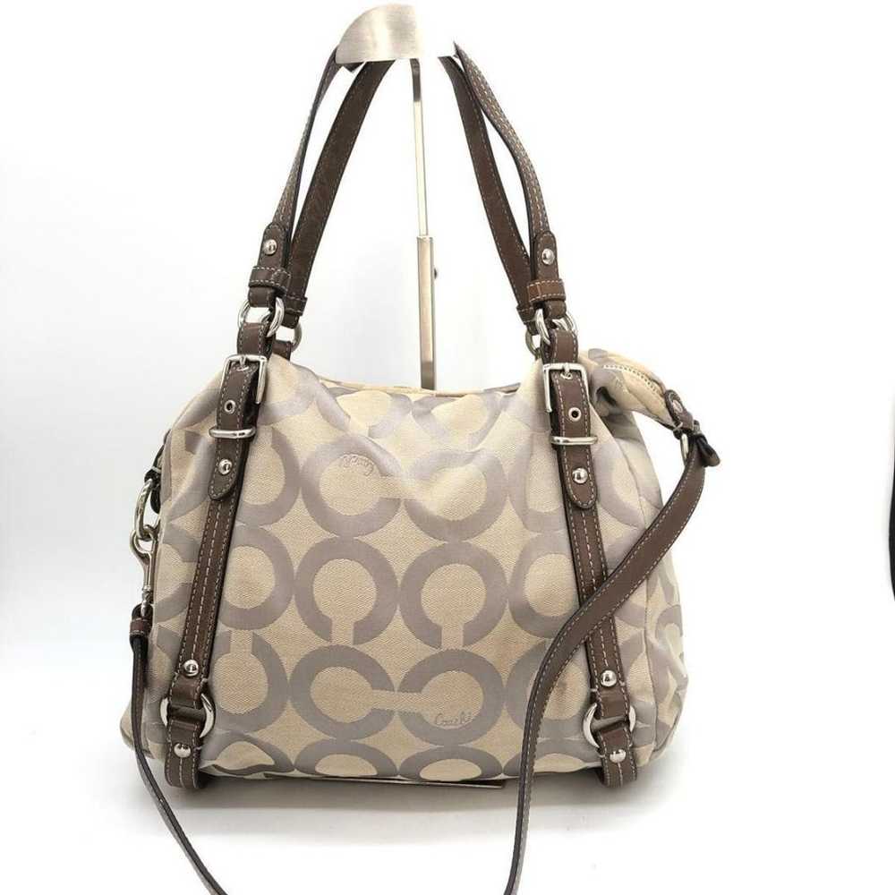 Coach Op Art Shoulder Bag Handbag 2-way - image 2