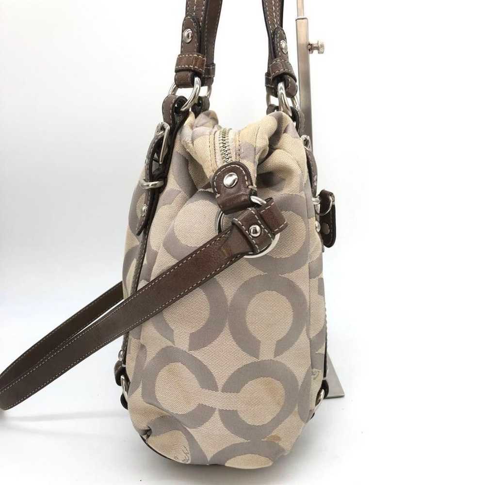 Coach Op Art Shoulder Bag Handbag 2-way - image 4