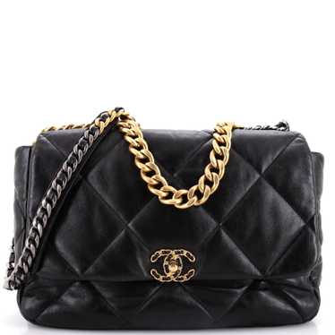 CHANEL 19 Flap Bag Quilted Leather Maxi