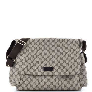 GUCCI Diaper Bag GG Coated Canvas