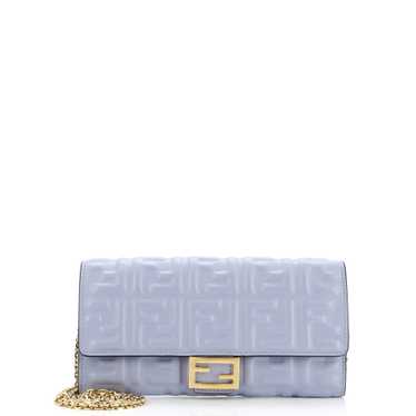 FENDI Baguette Continental Wallet on Chain Zucca E