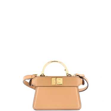 FENDI Maxi Handle Peekaboo Bag Leather Nano