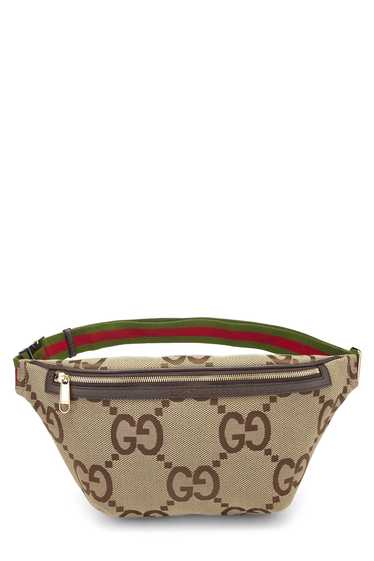 Brown Jumbo GG Canvas Belt Bag Send in SMS Send in