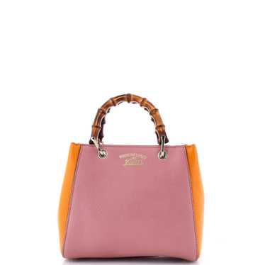 GUCCI Bamboo Shopper Tote Leather Mini