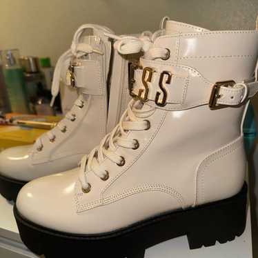 Guess combat platform Boots