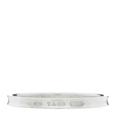 TIFFANY Sterling Silver Narrow 1837 Bangle Bracele