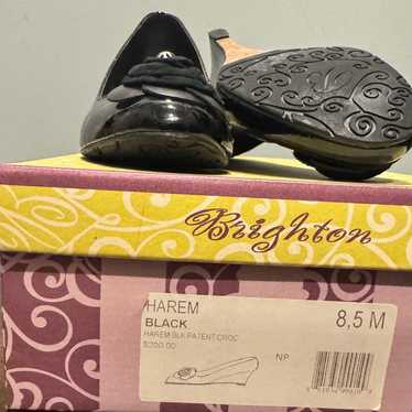 Brighton Black Patent Dress Shoes    Size 8.5