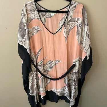 Lil Floral Silk Tunic Top (XS) | Used, Secondhand,