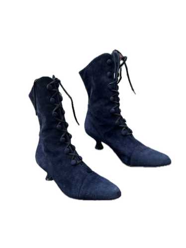 Italian Suede Lace-Up Boots