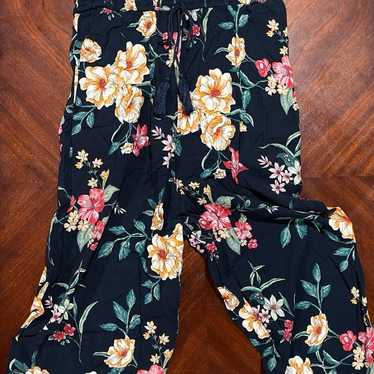 Xhilaration women’s Floral blue and pink Jumpsuit 