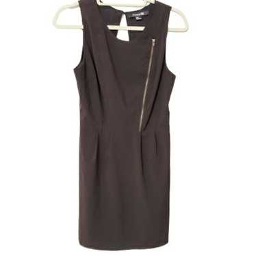 Forever 21 Asymmetric Zip Sleeveless Sheath Dress 