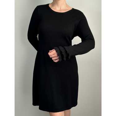 Calvin Klein Black Midi Sweater Dress Size Large