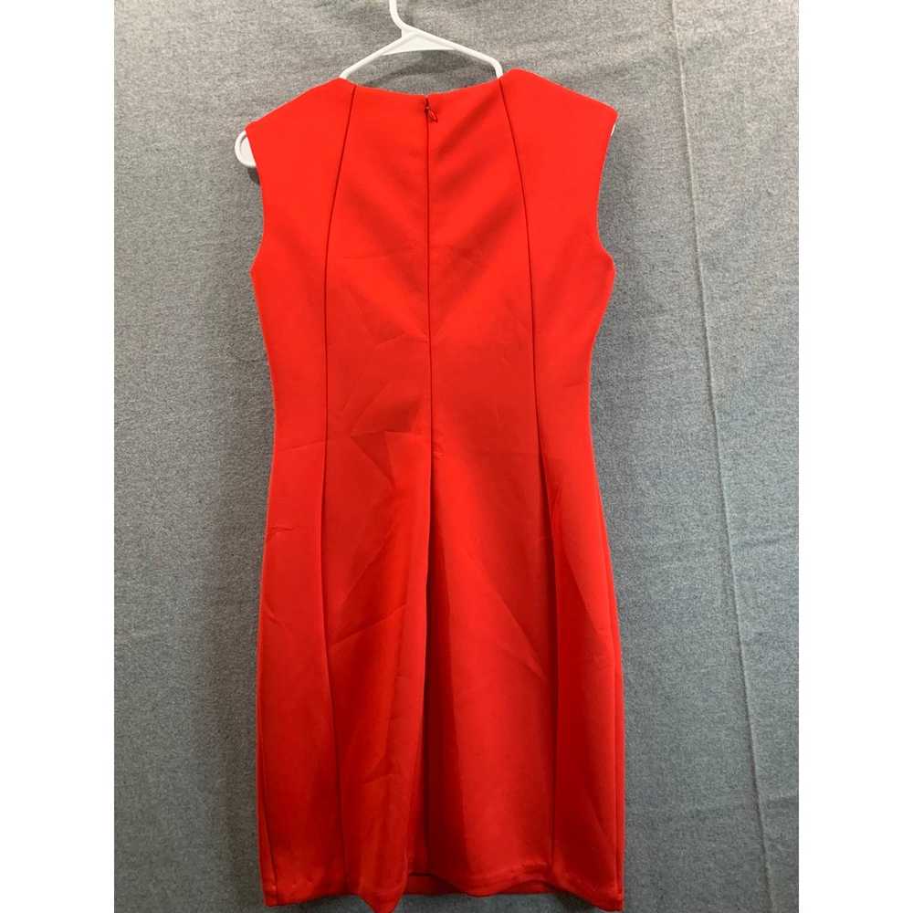 Calvin Klein Red Dress Women Small Size 4 Evening… - image 2