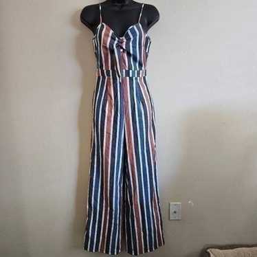 Romeo & Juliet Couture Striped Jumpsuit