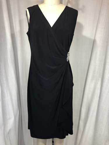 Vintage Y2K Black Faux Wrap Dress