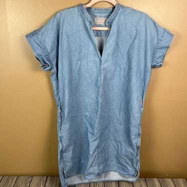 Everlane Chambray Blue Shift Dress Size 6