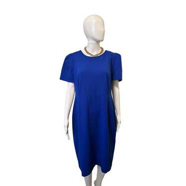 Calvin Klein Royal Blue Shift Dress, Size 16