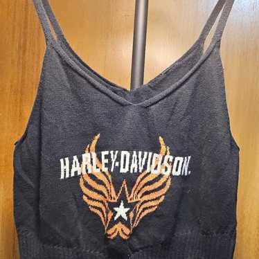 Vintage Cropped Harley Davidson Tank