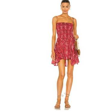 Isabel Marant Etoile Anka Dress Smocked Shirred Ti