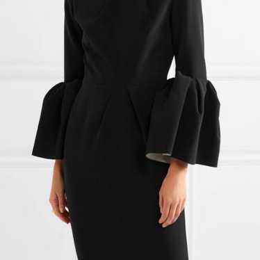 【ROKSANDA】BLACK bell-sleeve dress