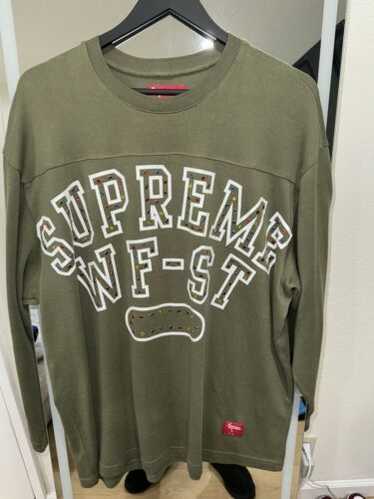 【SUPREME】ATHLETIC STUDDED L/S TOP OLIVE - 24FW Supreme Athletic Studded L/S Top Olive Men's - FW24 - US