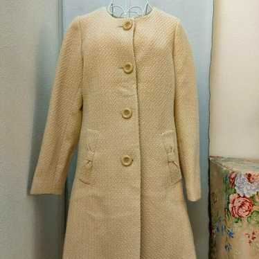 Spick and Span Off Beige Long Coat No Collar