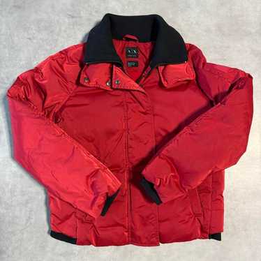 Armani Exchange Red Down Jacket Size M