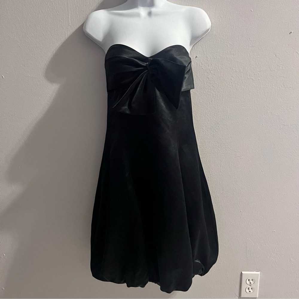 Trina Turk Vintage Strapless Black Bubble Cocktai… - image 12