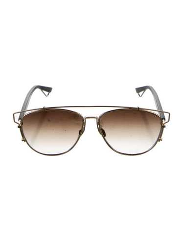 Dior Sunglasses Gold/Black Leather - Gem