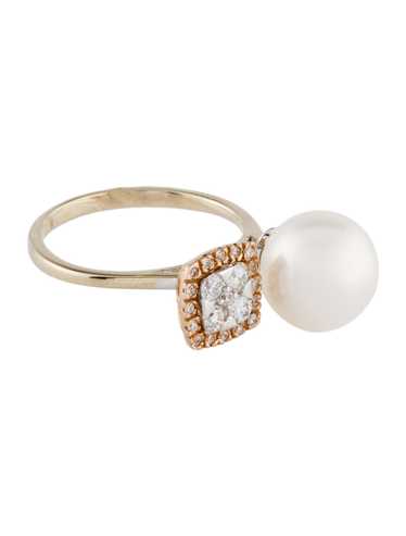 Ring Rhodium-Plated 18K White Gold, 18K Rose Gold… - image 1