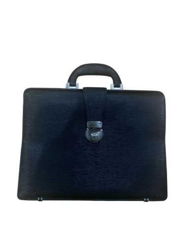 バッグ Vintage BriefCase Vintage Coach All Leather Briefcase Black Double Buckle