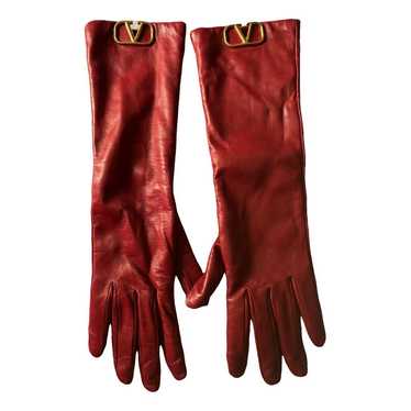 VALENTINO GARAVANI ダークレッド ロンググローブ Leather gloves valentino - Gem