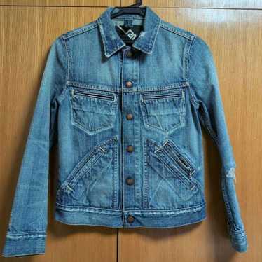 RNA Denim Jacket with Distressed Effect