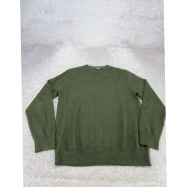 Bonobos Dark Green Merino Wool Bonobos V Neck Swea