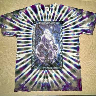 Vintage 1993 Wizard TIE DYE t-shirt size XL adult 