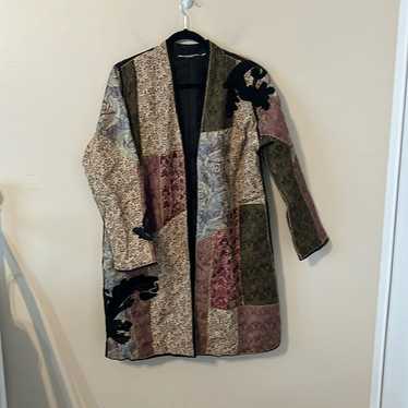 Soft Surroundings Patchwork Quilted Tapestry Jacke