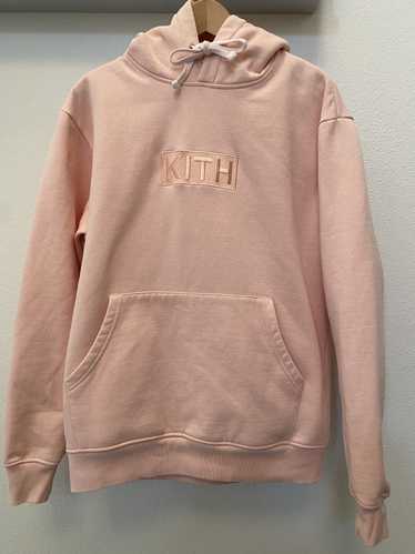 Kith Kith Logo Box Powder Pink Pullover Hoodie Hea