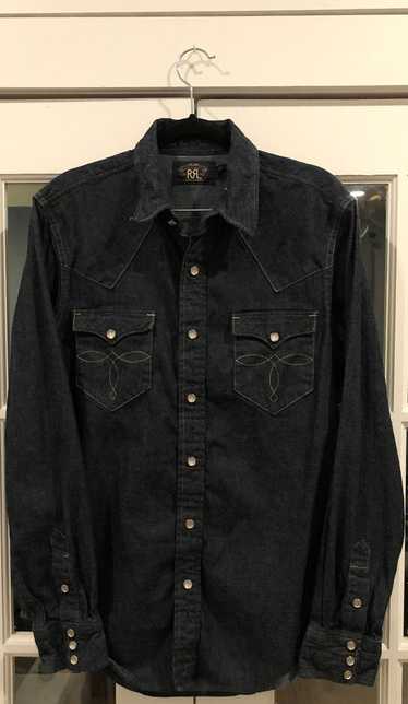 RRL Ralph Lauren Slim fit Denim Western Shirt