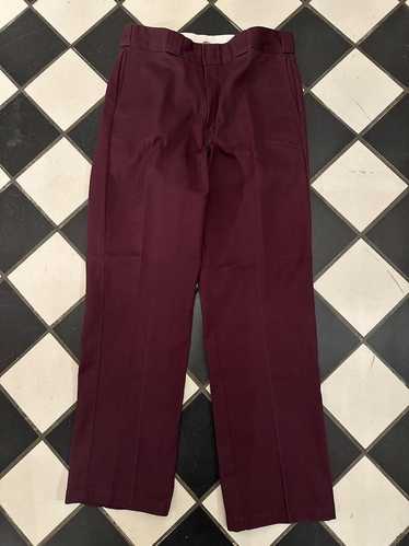 Dickies × Streetwear Burgundy Dickies 874 straight