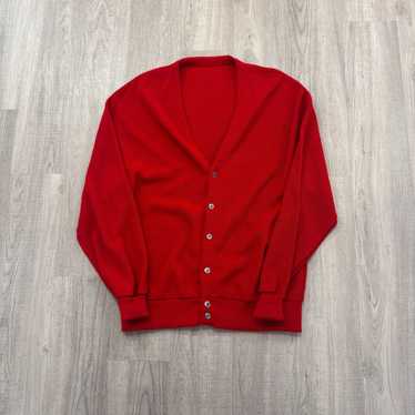 Vintage Vintage Cardigan Sweater Men's Large Red B